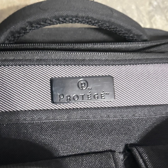 Classic Black Men's Soft Carry On Rolling Business Briefcase - Picture 5 of 9